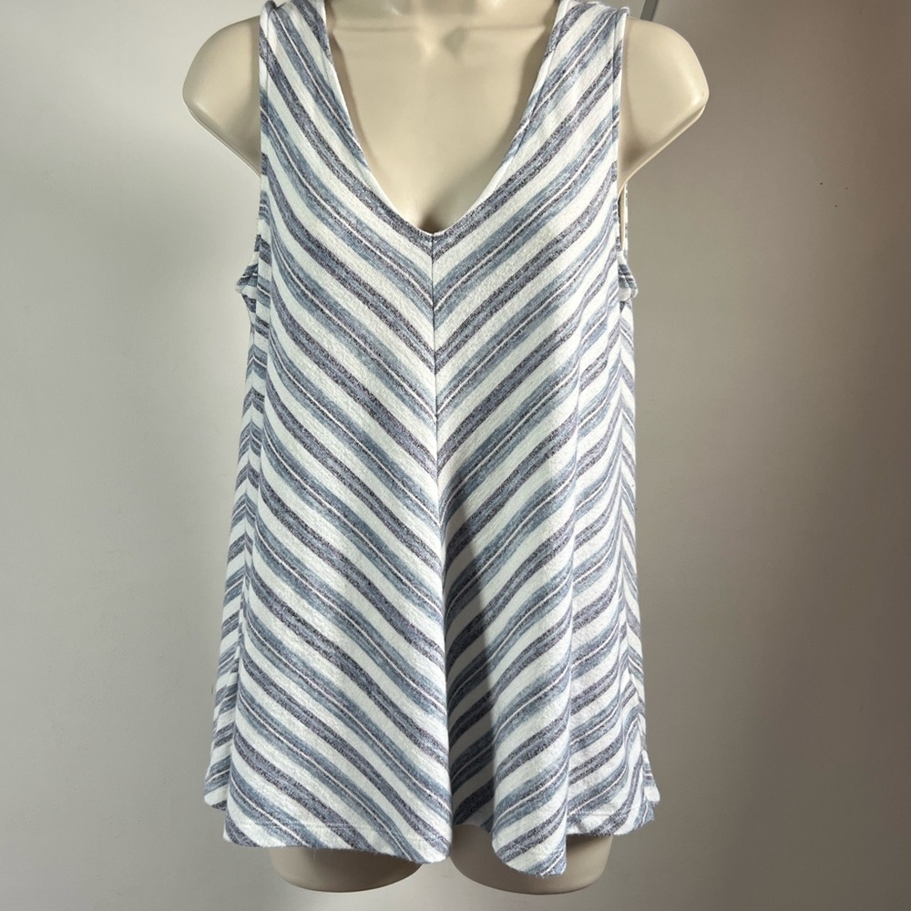 BOGO Gap XS Striped Terry V-Neck Swing Tank